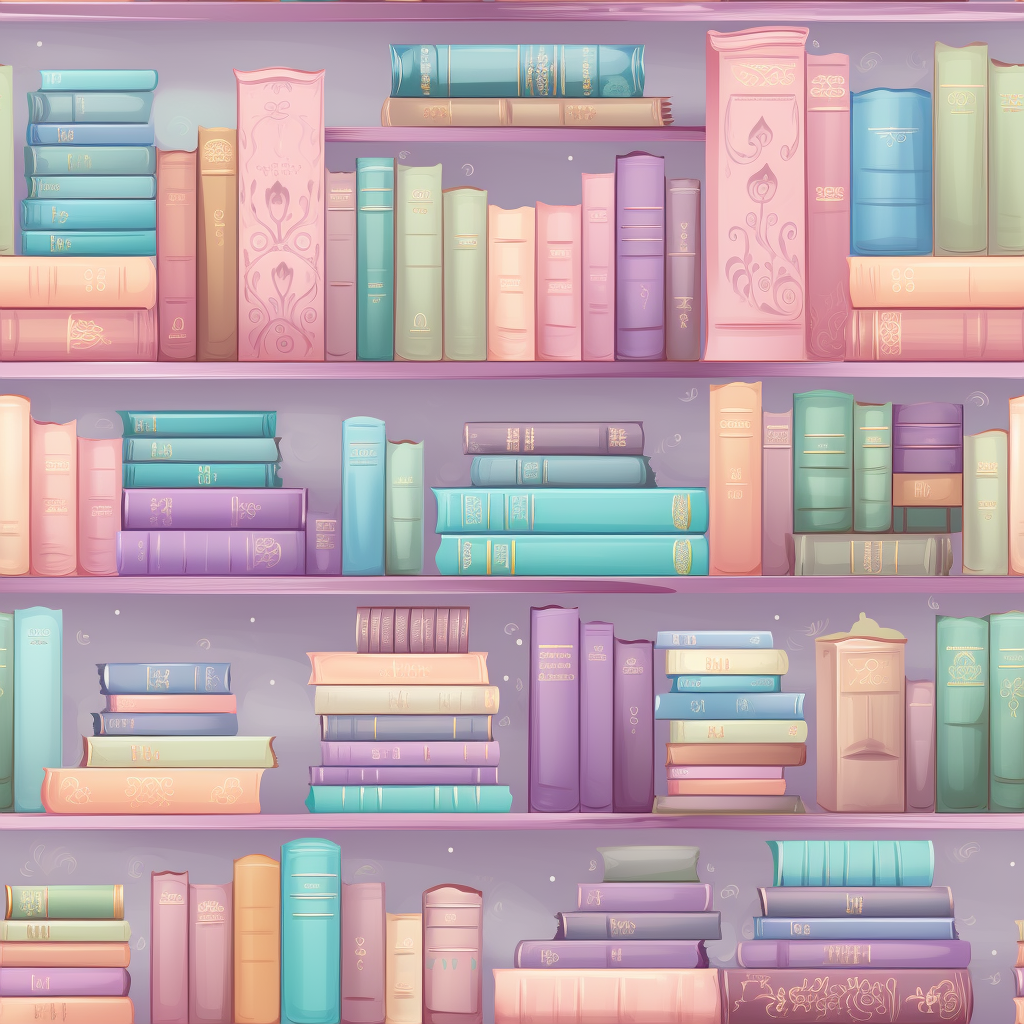 BOOKS PATTERN VINYL - MULTIPLE VARIATIONS