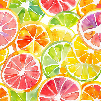 SLICES OF CITRUS PATTERN VINYL - MULTIPLE VARIATIONS