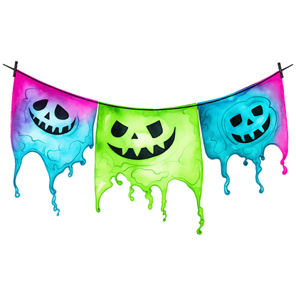 CUTE NEON HALLOWEEN - Decals