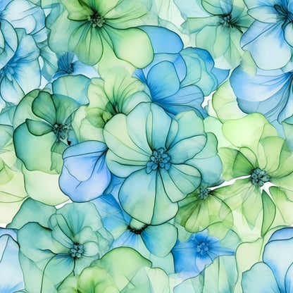 ALCOHOL INK BLUE AND GREEN VINYL - MULTIPLE VARIATIONS