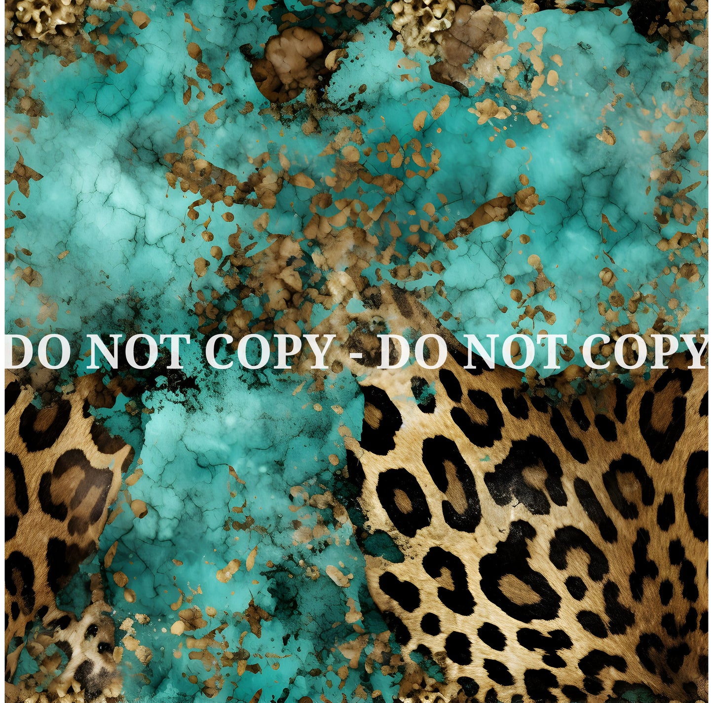 TURQUOISE LEOPARD PATTERN VINYL - MULTIPLE VARIATIONS