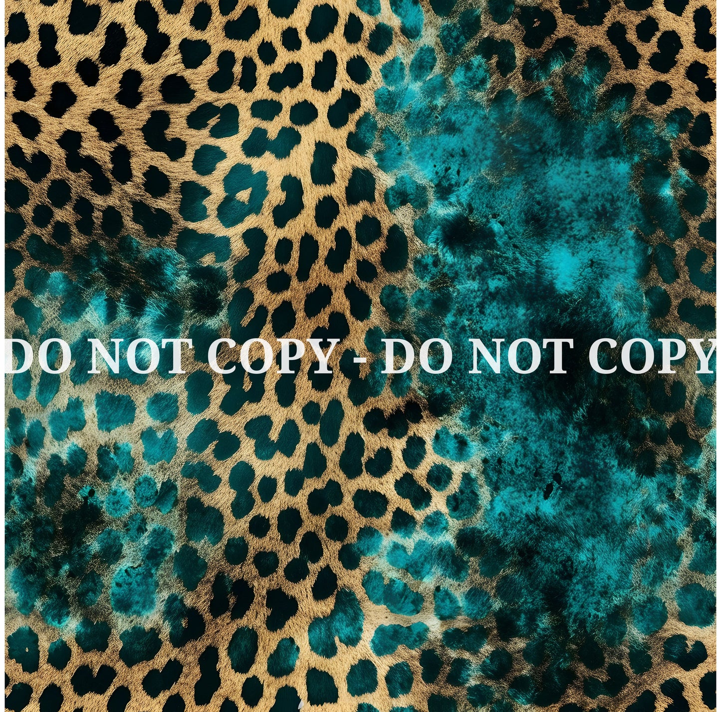 TURQUOISE LEOPARD PATTERN VINYL - MULTIPLE VARIATIONS