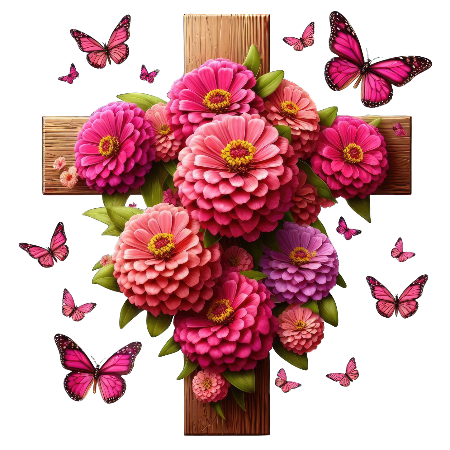 FLORAL CROSS - Decals