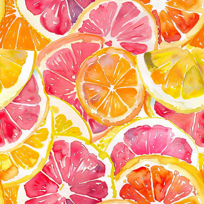 SLICES OF CITRUS PATTERN VINYL - MULTIPLE VARIATIONS