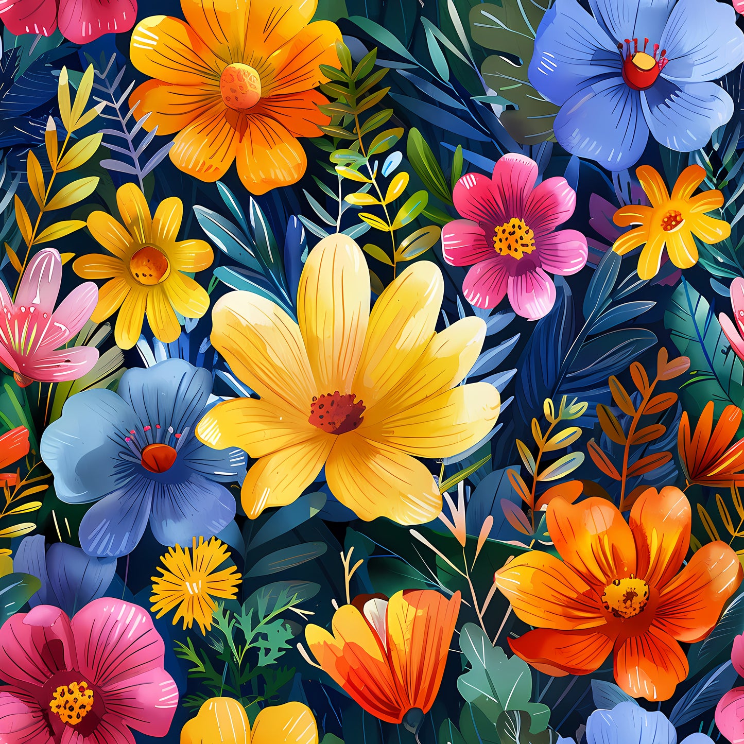 VIBRANT FLOWER - MULTIPLE VARIATIONS