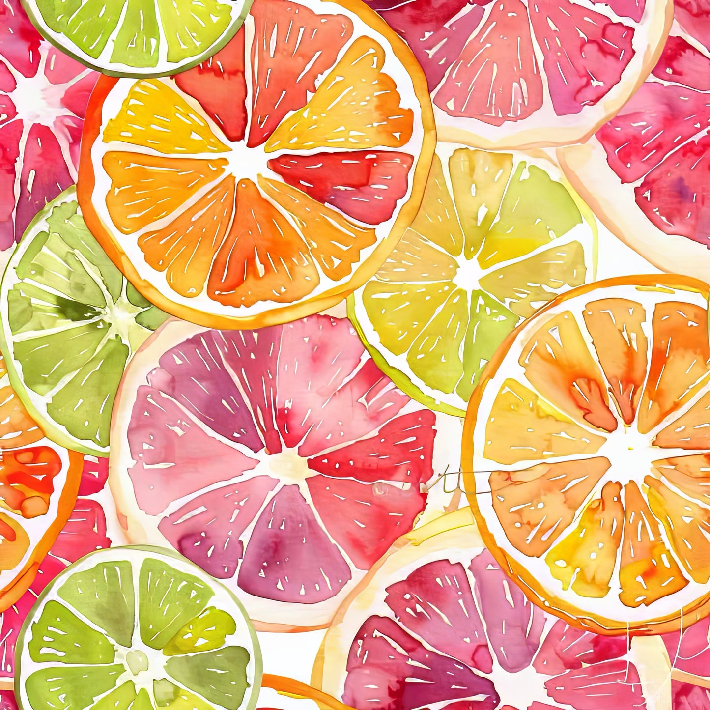 SLICES OF CITRUS PATTERN VINYL - MULTIPLE VARIATIONS