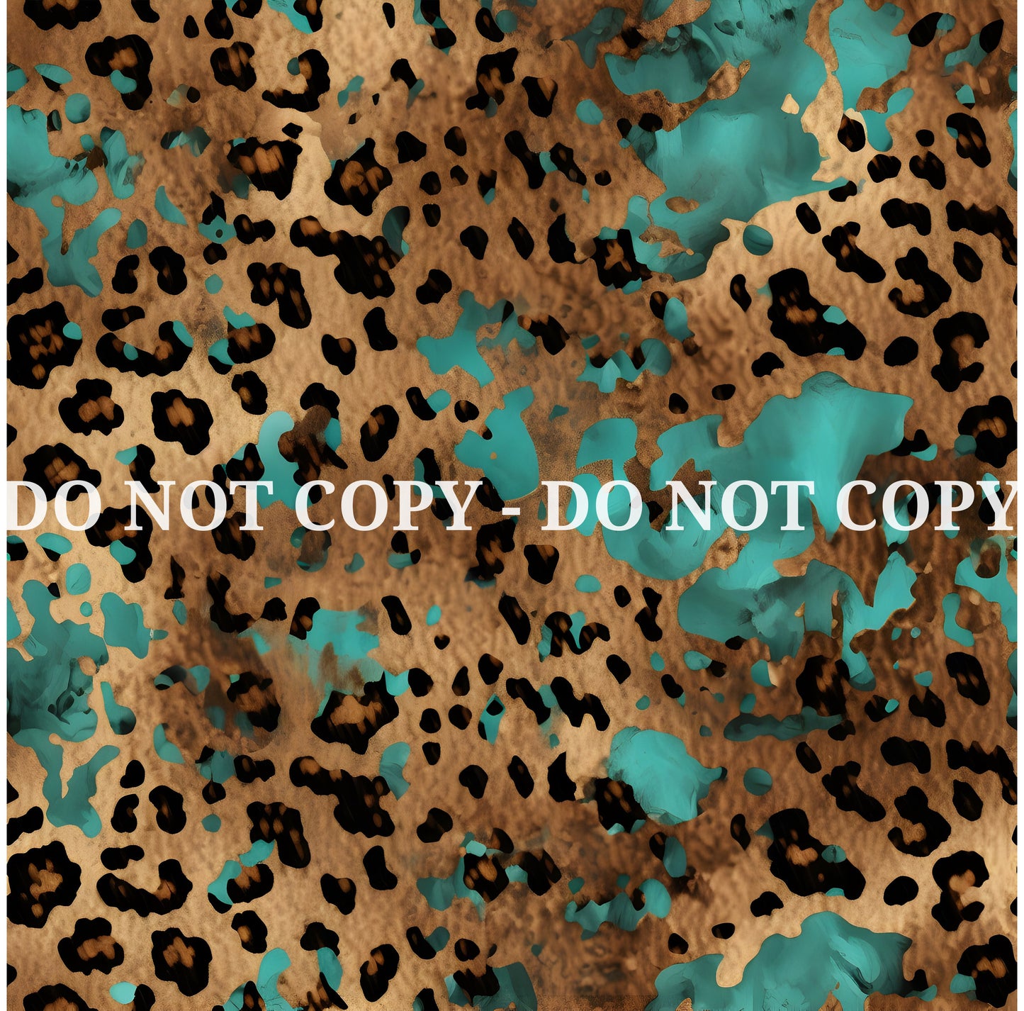 TURQUOISE LEOPARD PATTERN VINYL - MULTIPLE VARIATIONS