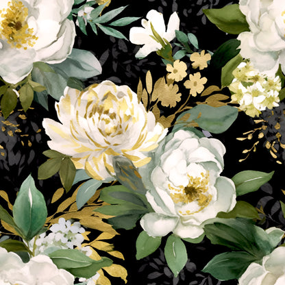 GREEN FLORAL PAINT - MULTIPLE VARIATIONS