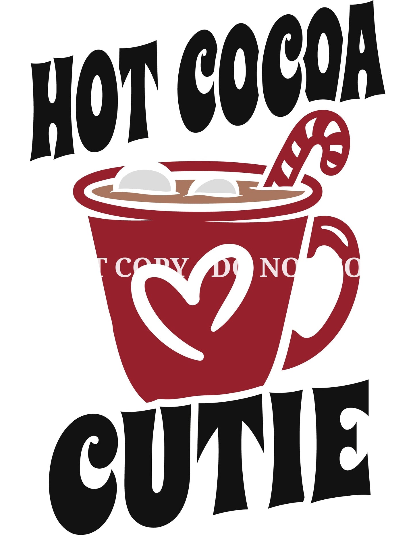 HOT CHOCOLATE- MULTIPLE VARIATIONS - WHITE CAST DECALS