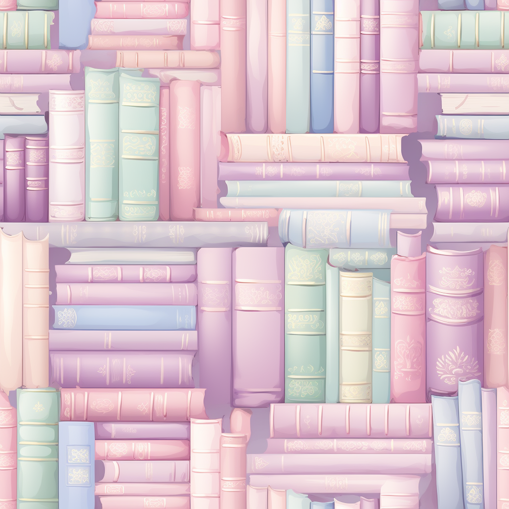 BOOKS PATTERN VINYL - MULTIPLE VARIATIONS