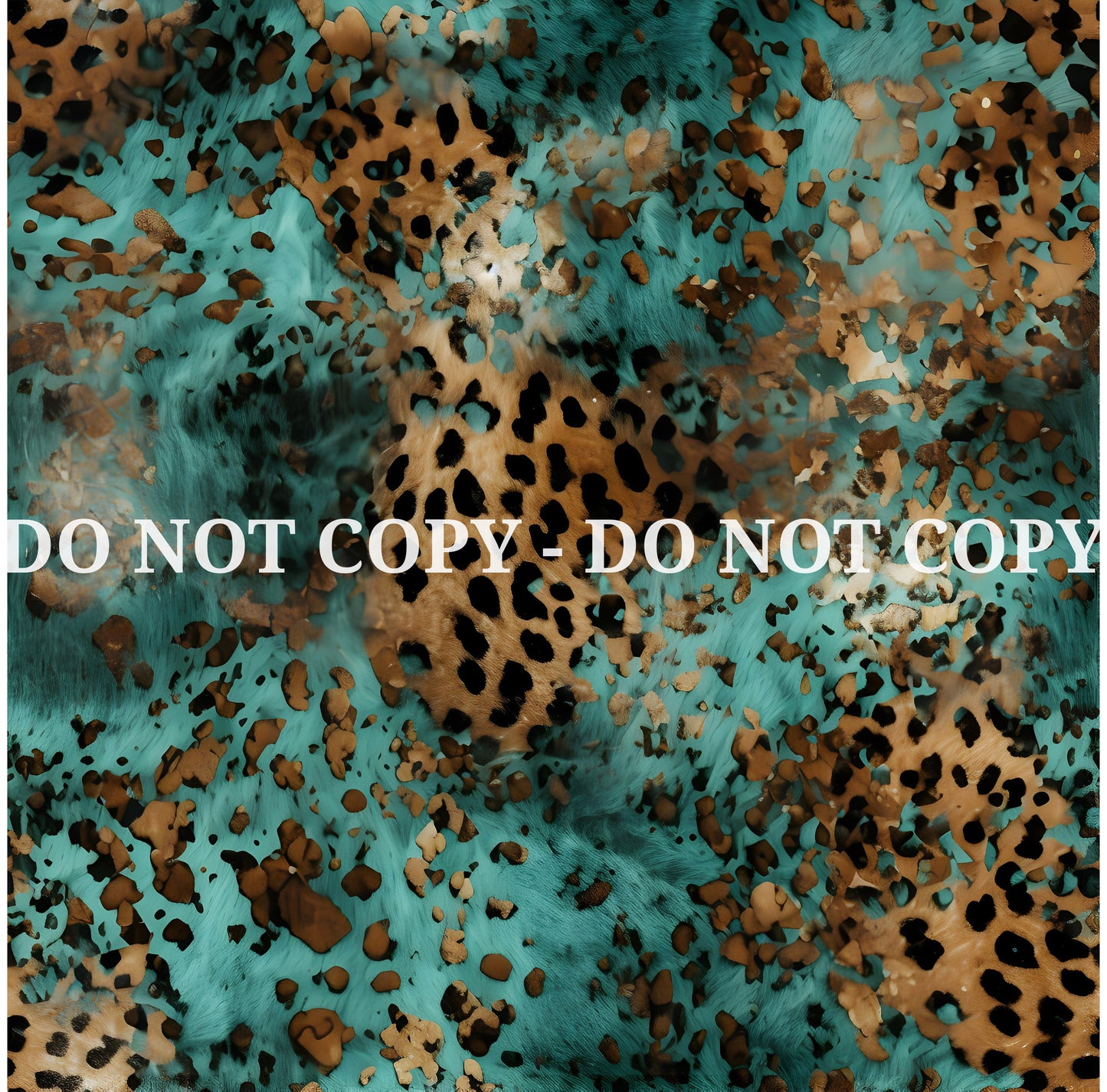 TURQUOISE LEOPARD PATTERN VINYL - MULTIPLE VARIATIONS