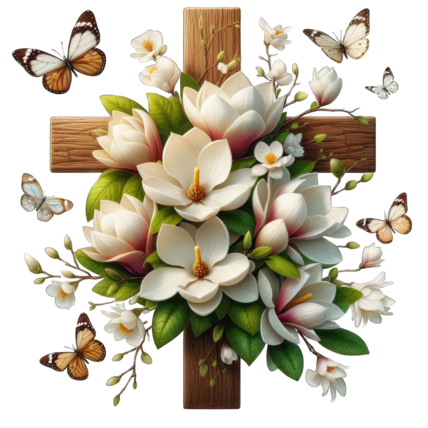 FLORAL CROSS - Decals