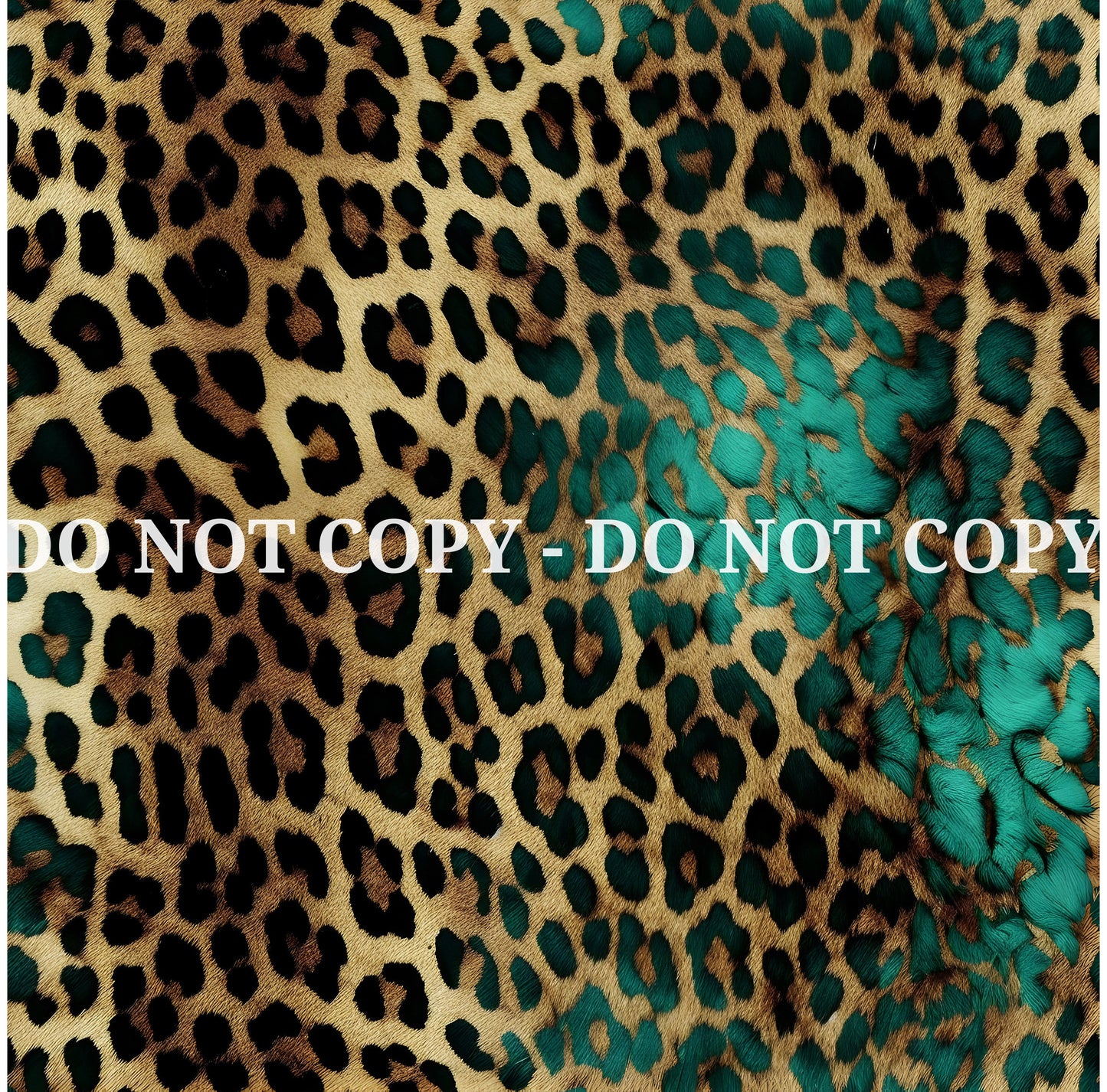 TURQUOISE LEOPARD PATTERN VINYL - MULTIPLE VARIATIONS