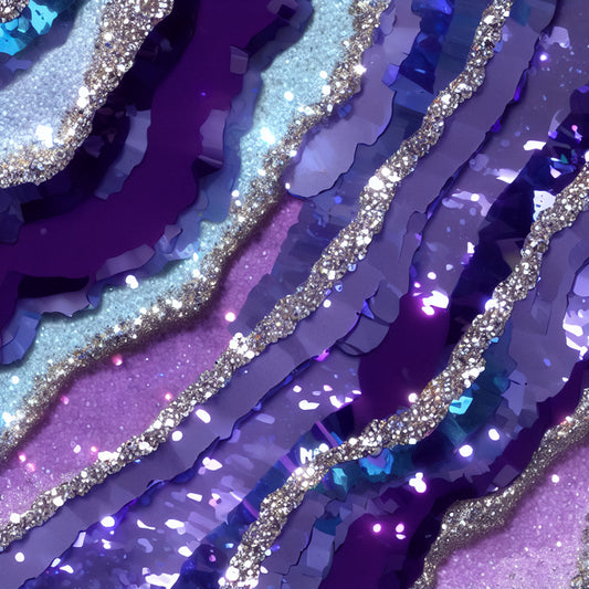 PURPLE AND BLUE AGATE GLAM - MULTIPLE VARIATIONS