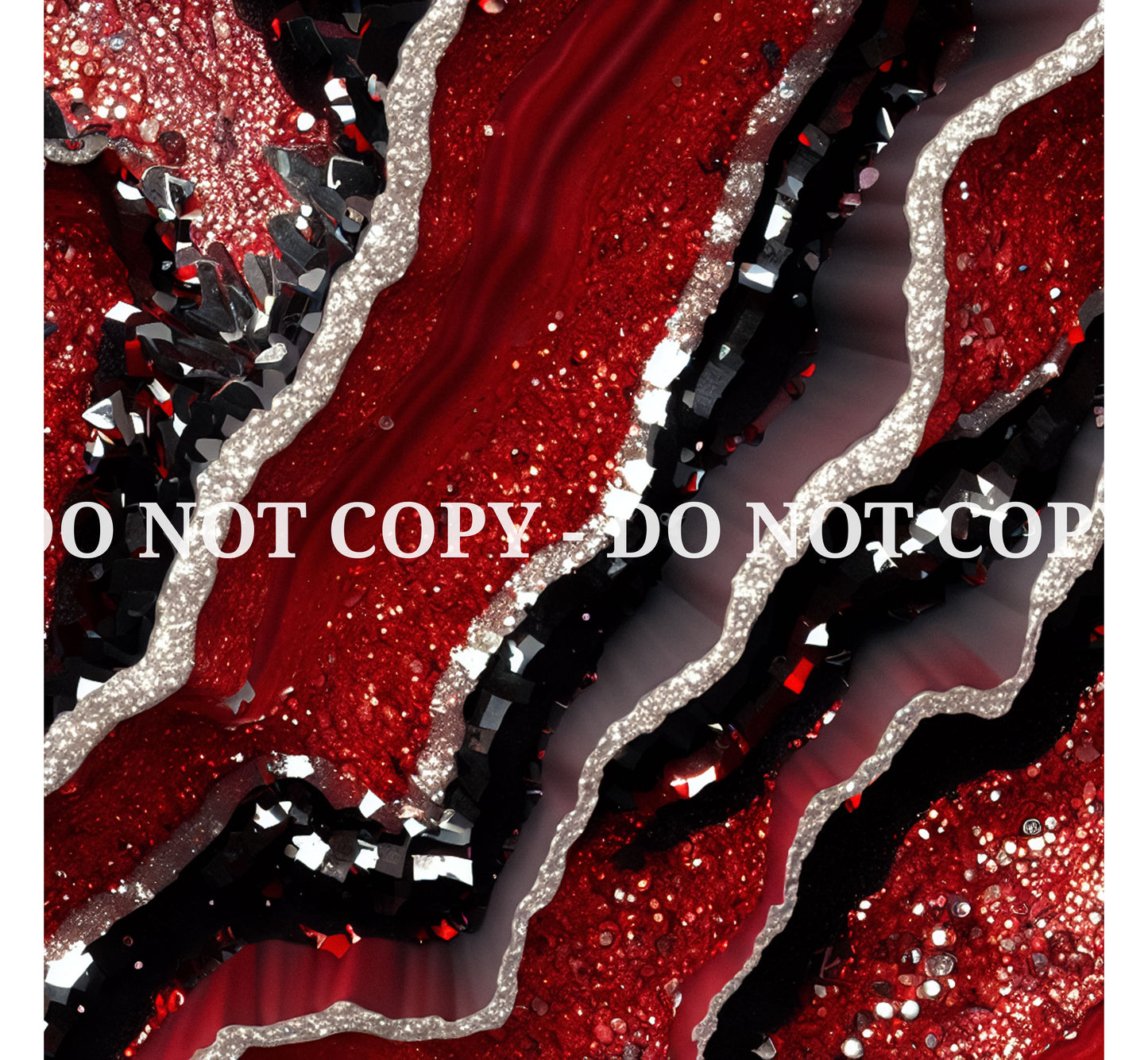 RED AND BLACK GLAM AGATE PATTERN VINYL - MULTIPLE VARIATIONS