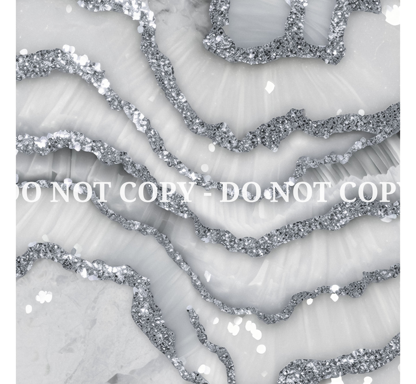 SILVER GLAM AGATE PATTERN VINYL - MULTIPLE VARIATIONS