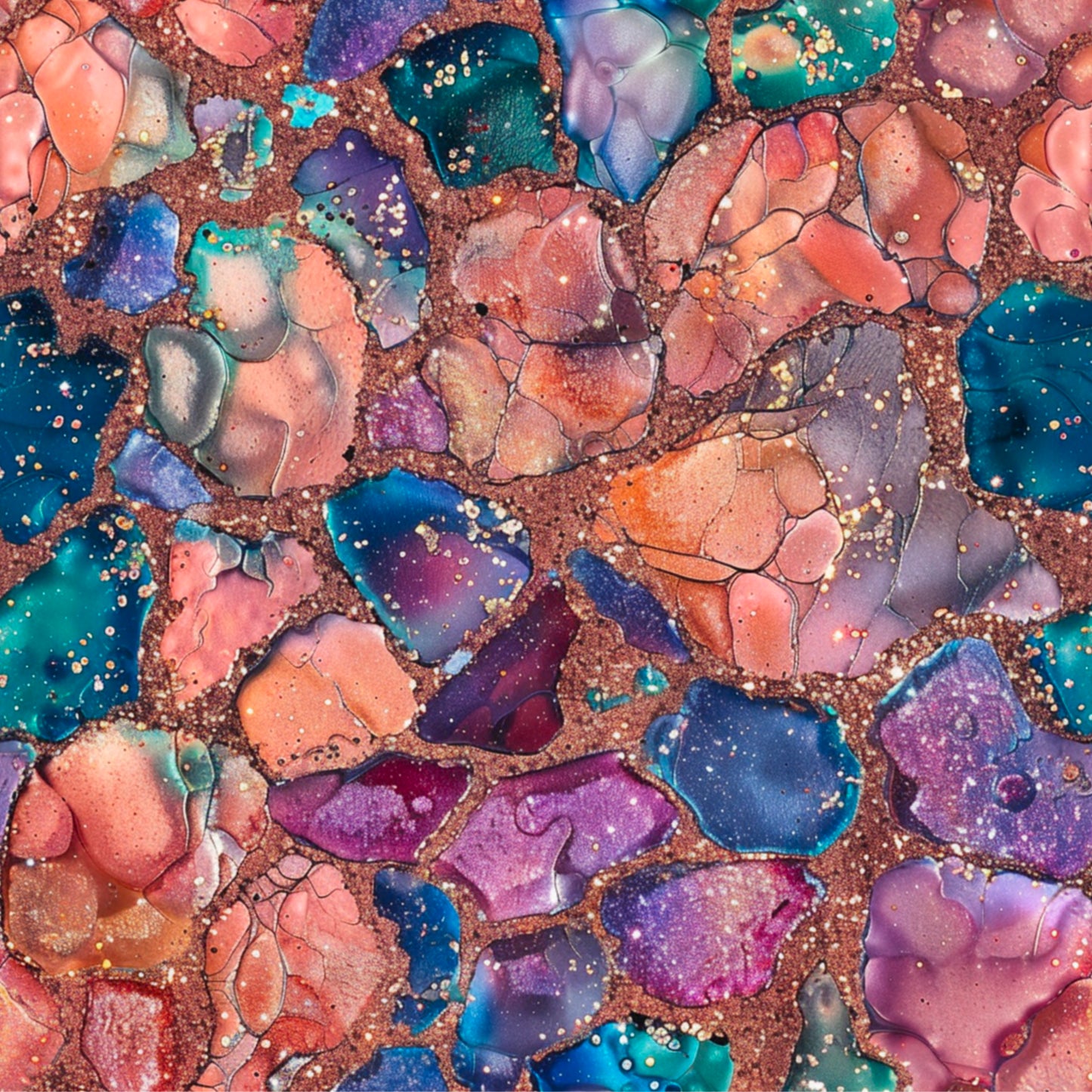 ORANGE, PURPLE AND BLUE AGATE - MULTIPLE VARIATIONS