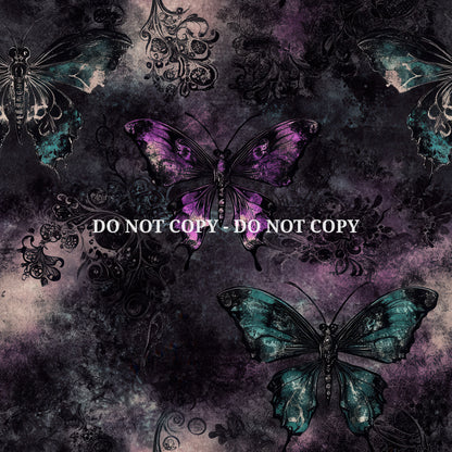 GRUNGE NOIR BUTTERFLIES - MULTIPLE VARIATIONS