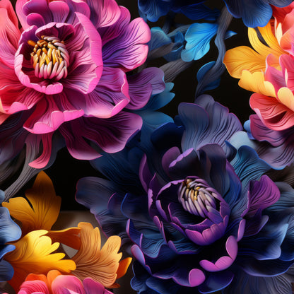 NEON PEONIES - MULTIPLE VARIATIONS