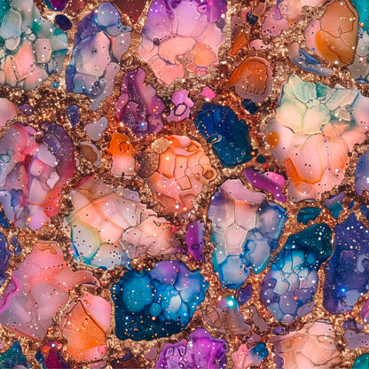 ORANGE, PURPLE AND BLUE AGATE - MULTIPLE VARIATIONS