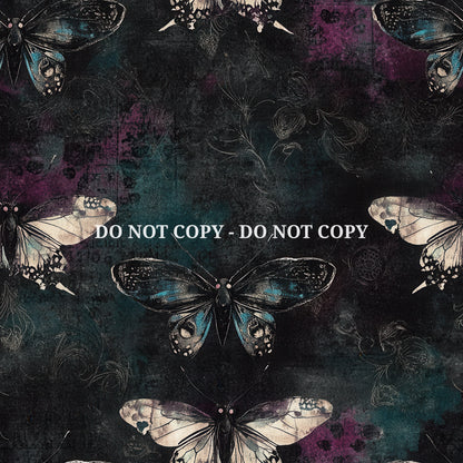 GRUNGE NOIR BUTTERFLIES - MULTIPLE VARIATIONS
