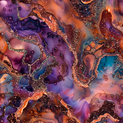 ORANGE, PURPLE AND BLUE AGATE - MULTIPLE VARIATIONS