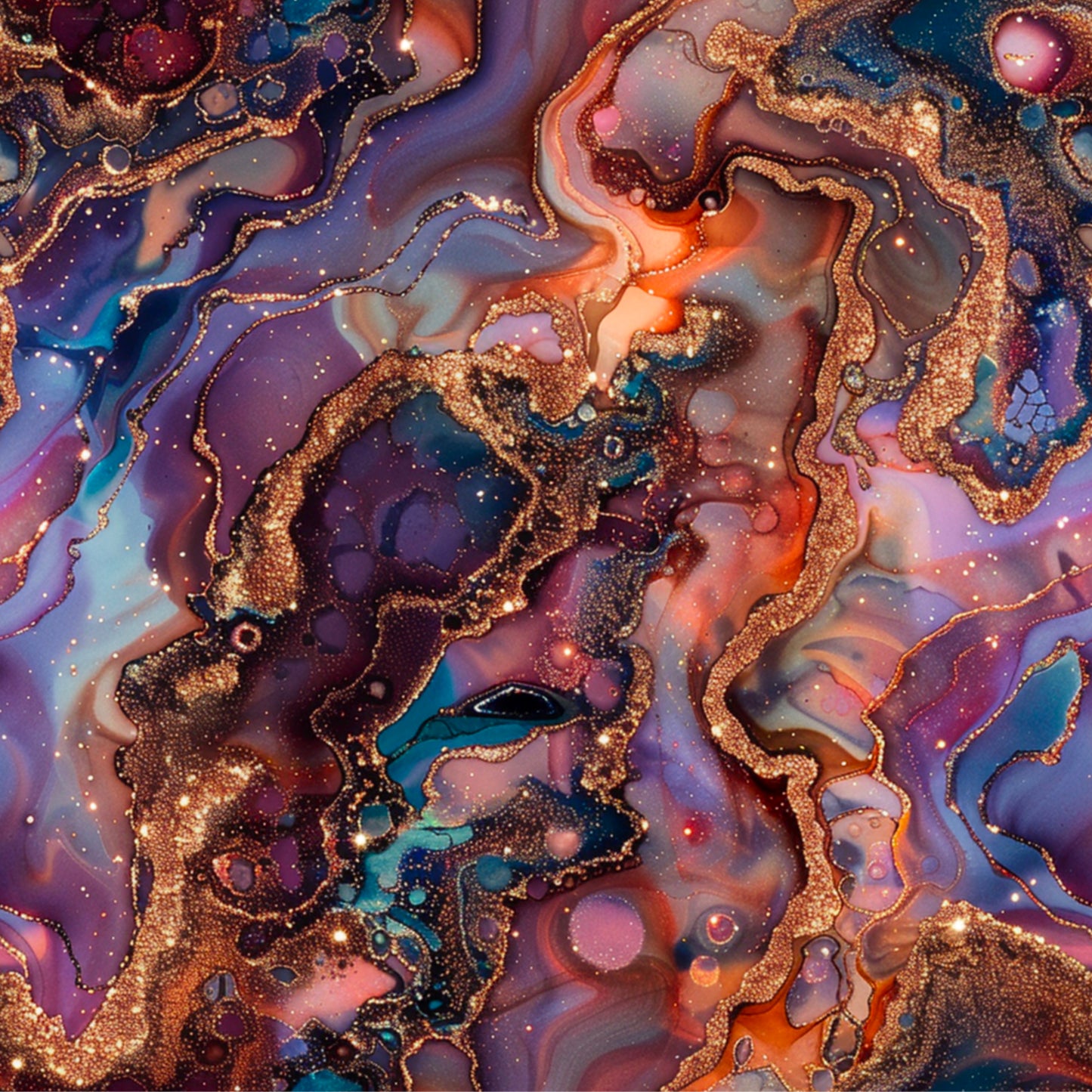 ORANGE, PURPLE AND BLUE AGATE - MULTIPLE VARIATIONS