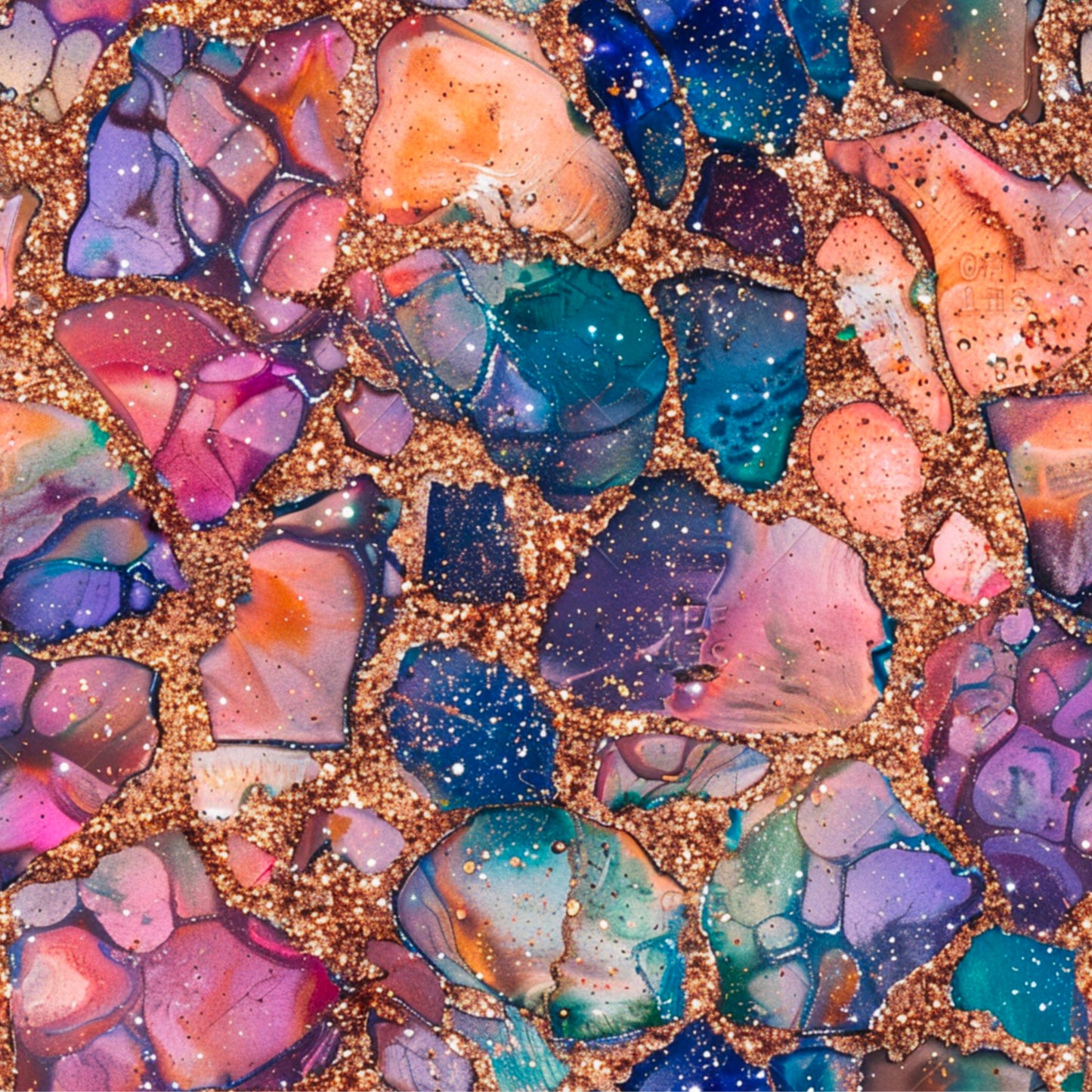 ORANGE, PURPLE AND BLUE AGATE - MULTIPLE VARIATIONS