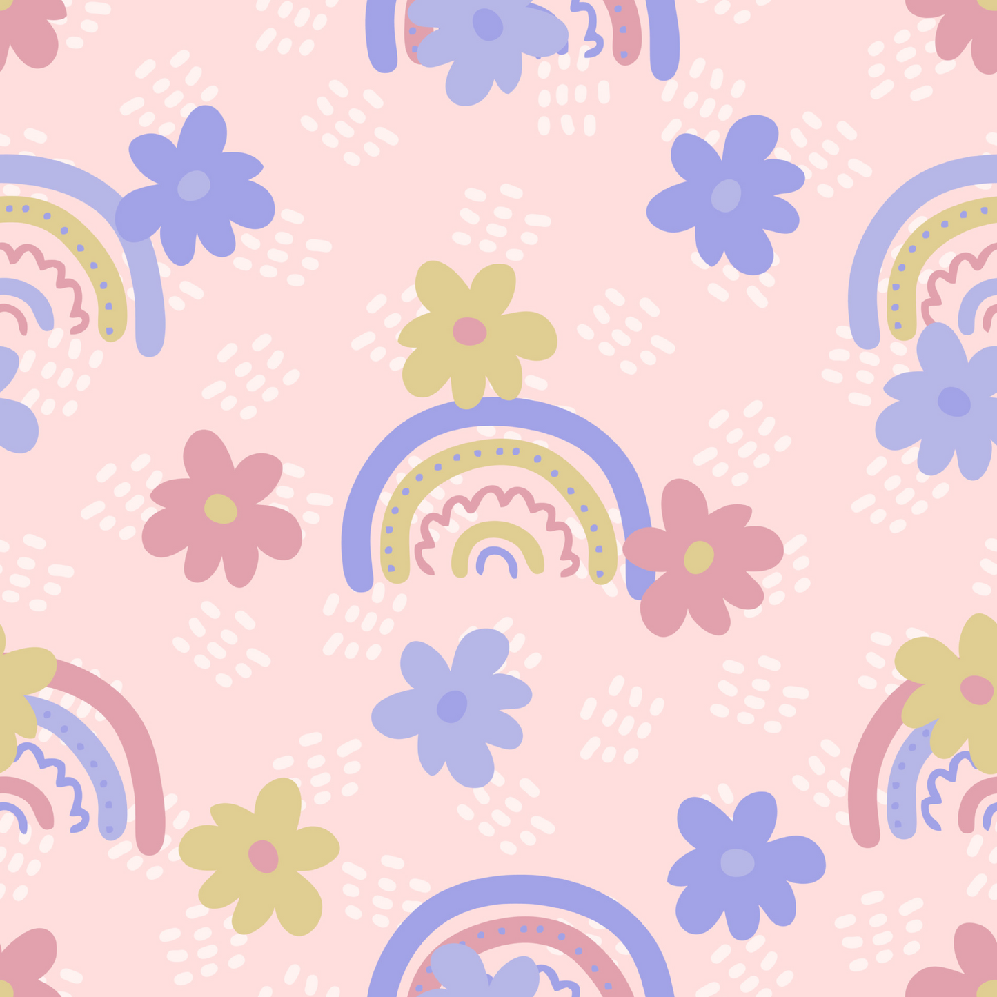 GROOVY FLOWERS PATTERN VINYL - MULTIPLE VARIATIONS