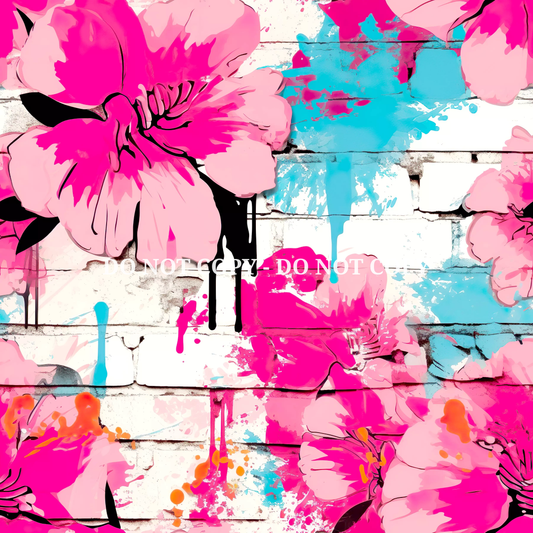 GRAFFTI FLORAL VINYL - MULTIPLE VARIATIONS