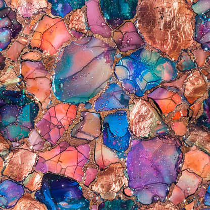 ORANGE, PURPLE AND BLUE AGATE - MULTIPLE VARIATIONS