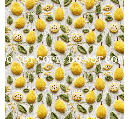 COZY LEMON PATTERN VINYL - MULTIPLE VARIATIONS