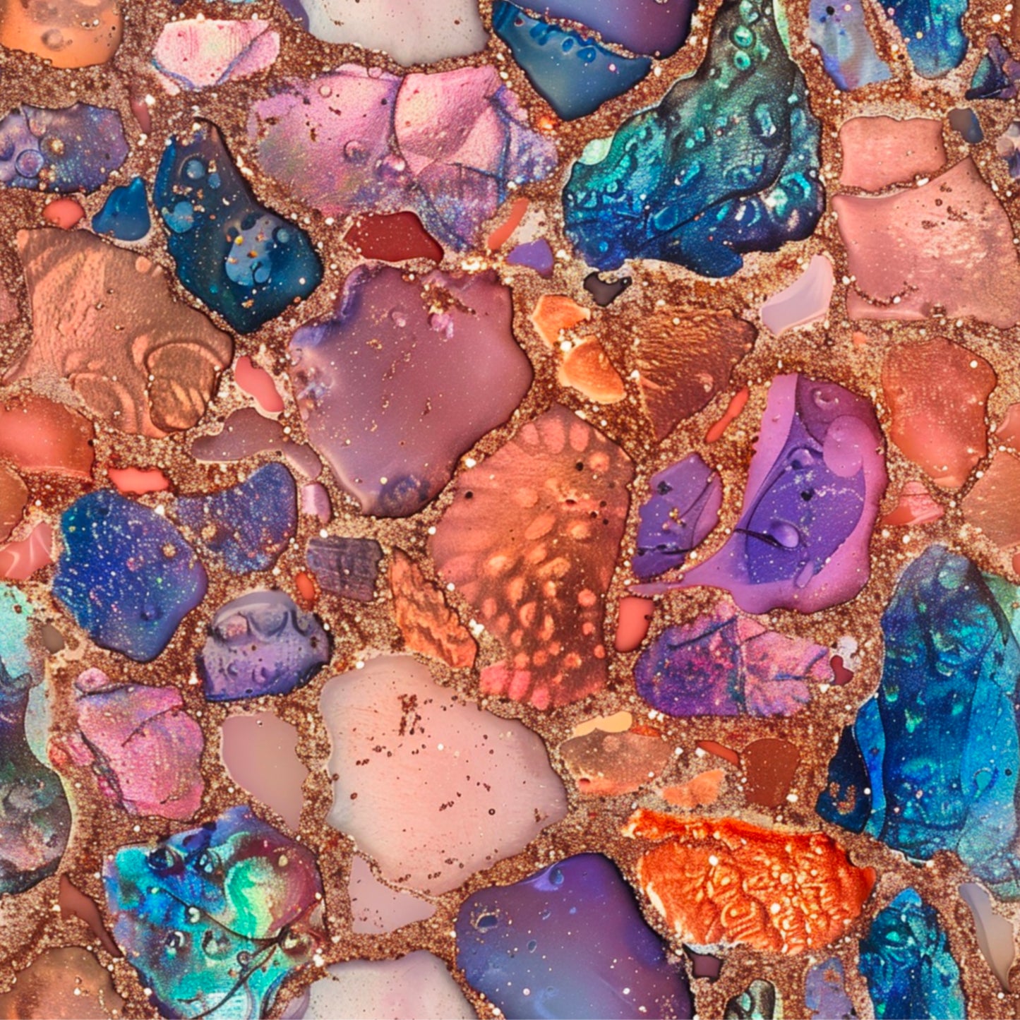 ORANGE, PURPLE AND BLUE AGATE - MULTIPLE VARIATIONS