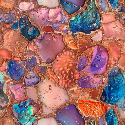 ORANGE, PURPLE AND BLUE AGATE - MULTIPLE VARIATIONS