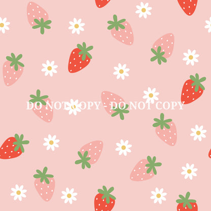 STRAWBERRY DAISY PATTERN VINYL - MULTIPLE VARIATIONS