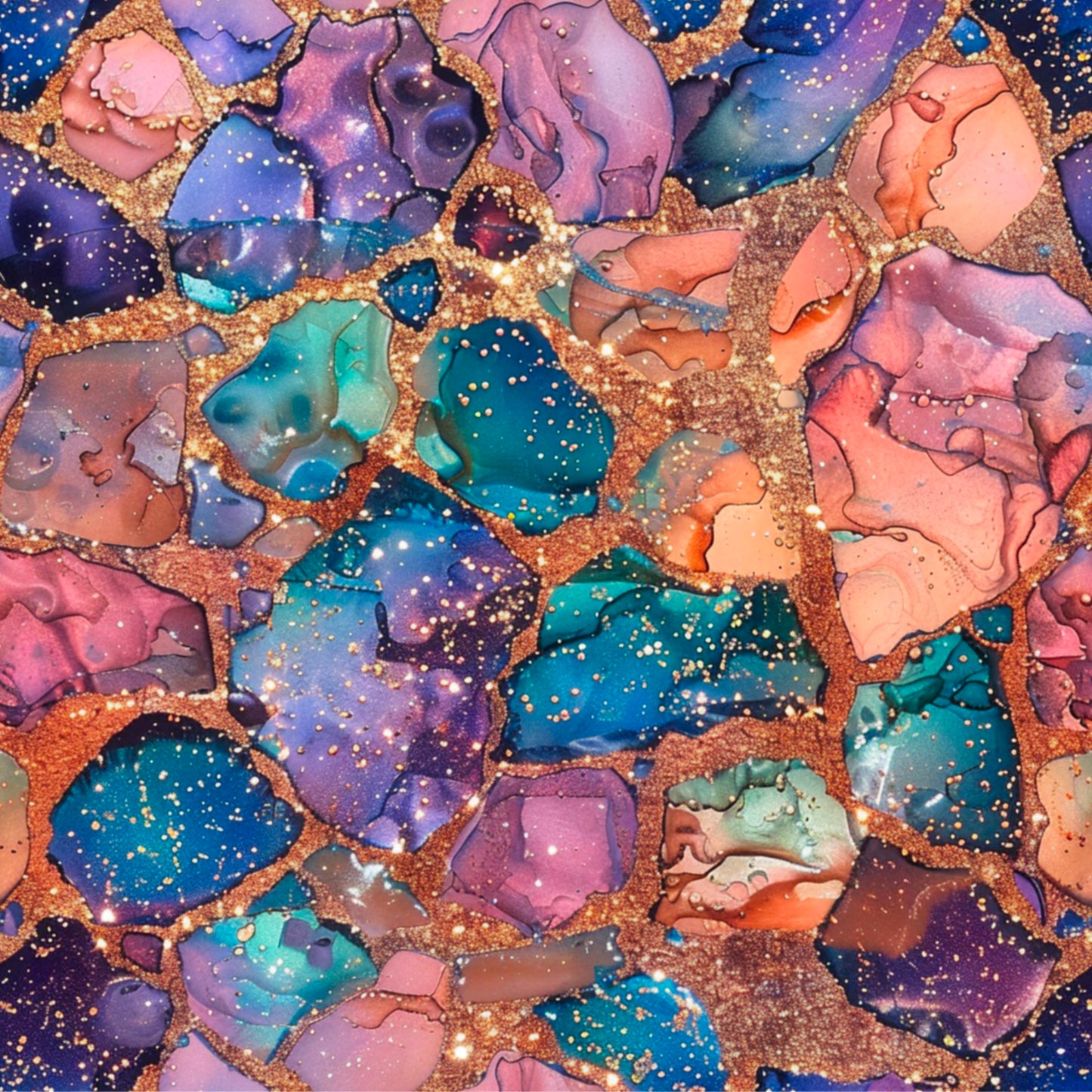 ORANGE, PURPLE AND BLUE AGATE - MULTIPLE VARIATIONS