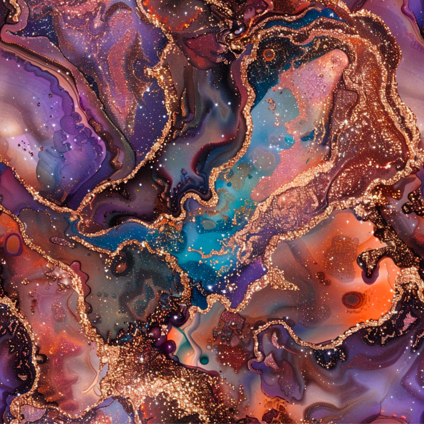 ORANGE, PURPLE AND BLUE AGATE - MULTIPLE VARIATIONS