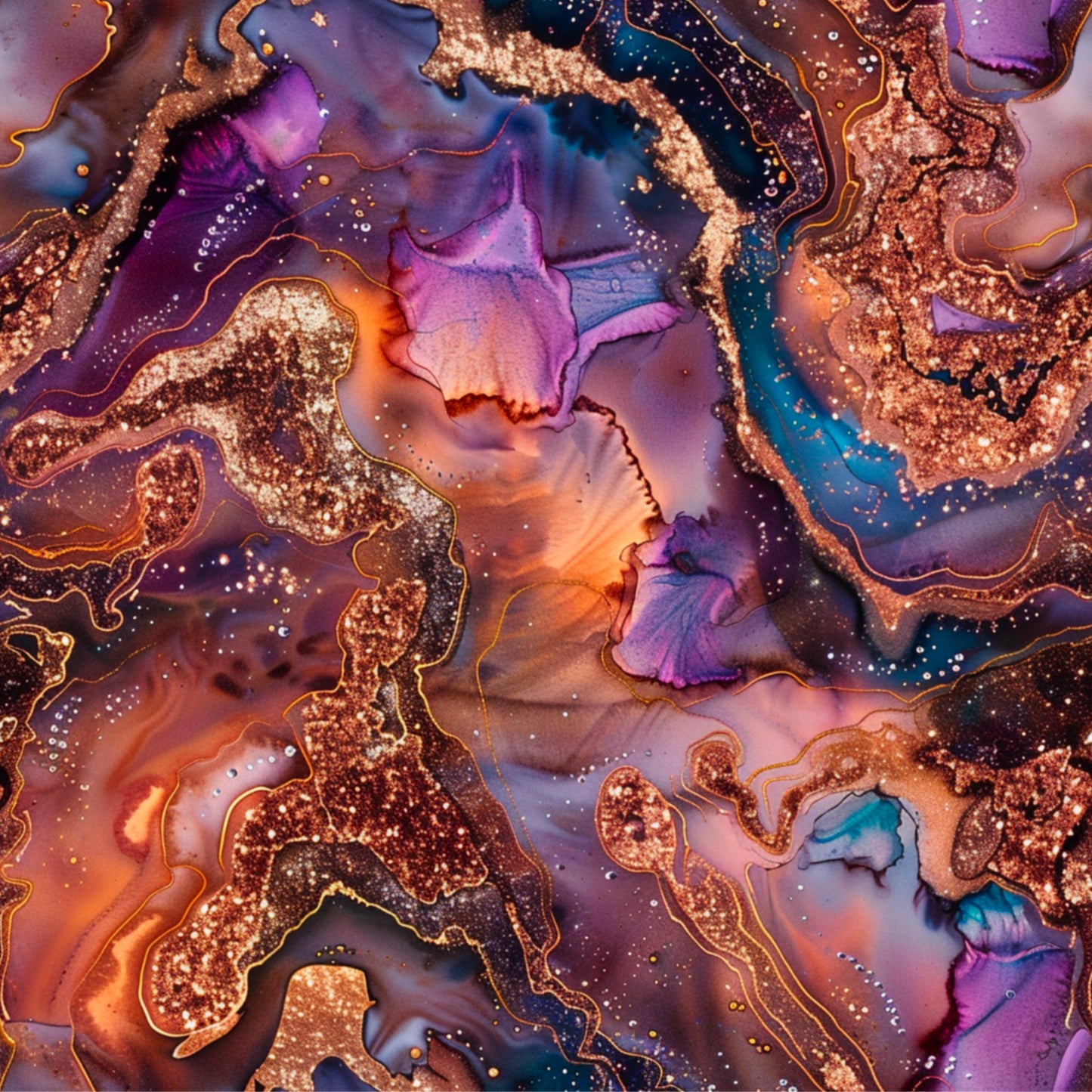 ORANGE, PURPLE AND BLUE AGATE - MULTIPLE VARIATIONS