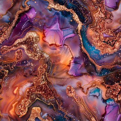 ORANGE, PURPLE AND BLUE AGATE - MULTIPLE VARIATIONS