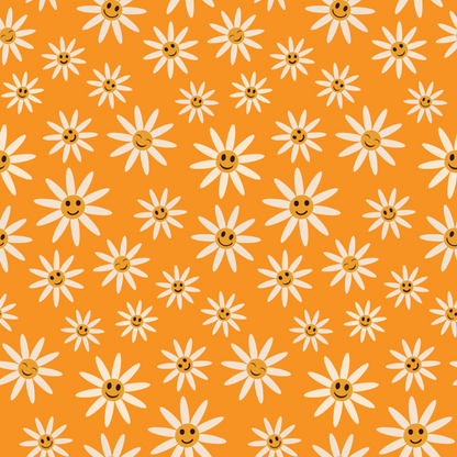 GROOVY FLOWERS PATTERN VINYL - MULTIPLE VARIATIONS