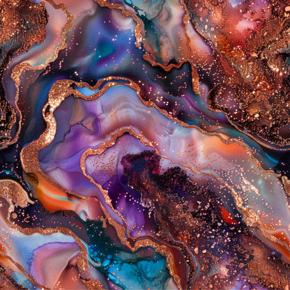 ORANGE, PURPLE AND BLUE AGATE - MULTIPLE VARIATIONS