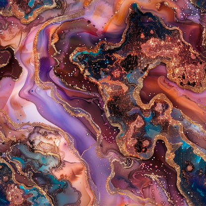 ORANGE, PURPLE AND BLUE AGATE - MULTIPLE VARIATIONS