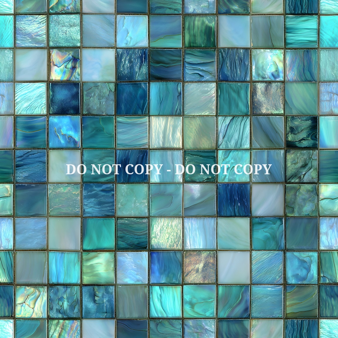 IRIDESCENT MOSAIC TILES - MULTIPLE VARIATIONS