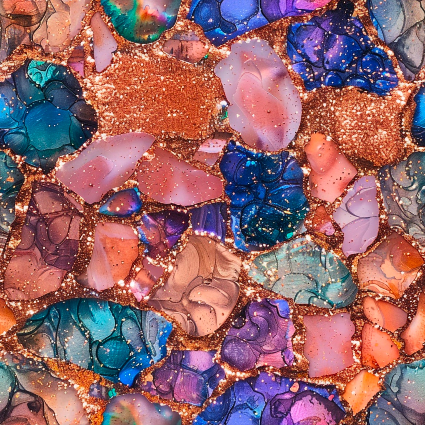 ORANGE, PURPLE AND BLUE AGATE - MULTIPLE VARIATIONS