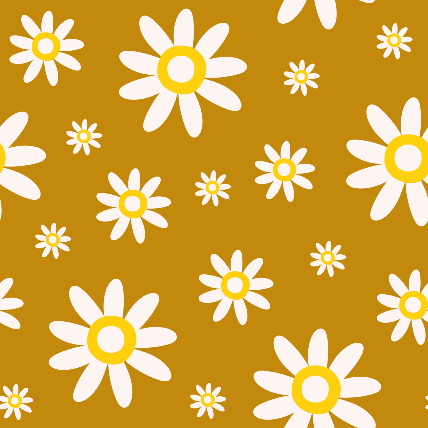 GROOVY FLOWERS PATTERN VINYL - MULTIPLE VARIATIONS