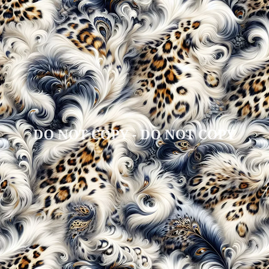 FEATHER LEOPARD PATTERN VINYL - MULTIPLE VARIATIONS - ELLIES CRAFTY CO DESIGN (Copy)