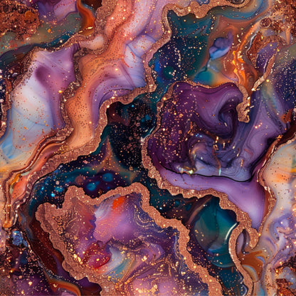 ORANGE, PURPLE AND BLUE AGATE - MULTIPLE VARIATIONS