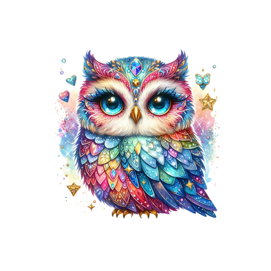 SPARKLING OWL - DECAL