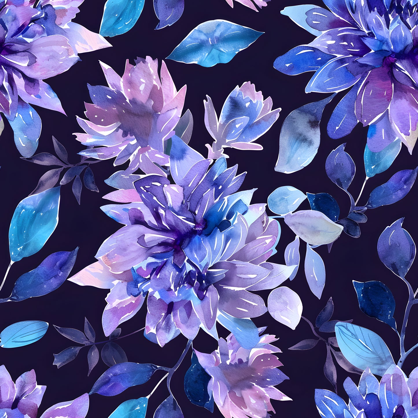 BLUE AND PURPLE FLOWERS - MULTIPLE VARIATIONS