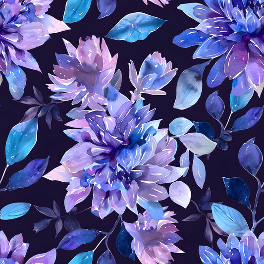 BLUE AND PURPLE FLOWERS - MULTIPLE VARIATIONS